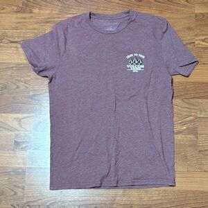 Volcom Men's Maroon Short Sleeve Tee